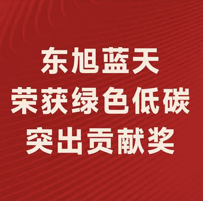 喜报〡东旭918博天堂斩获“2022年度绿色低碳突出贡献奖”